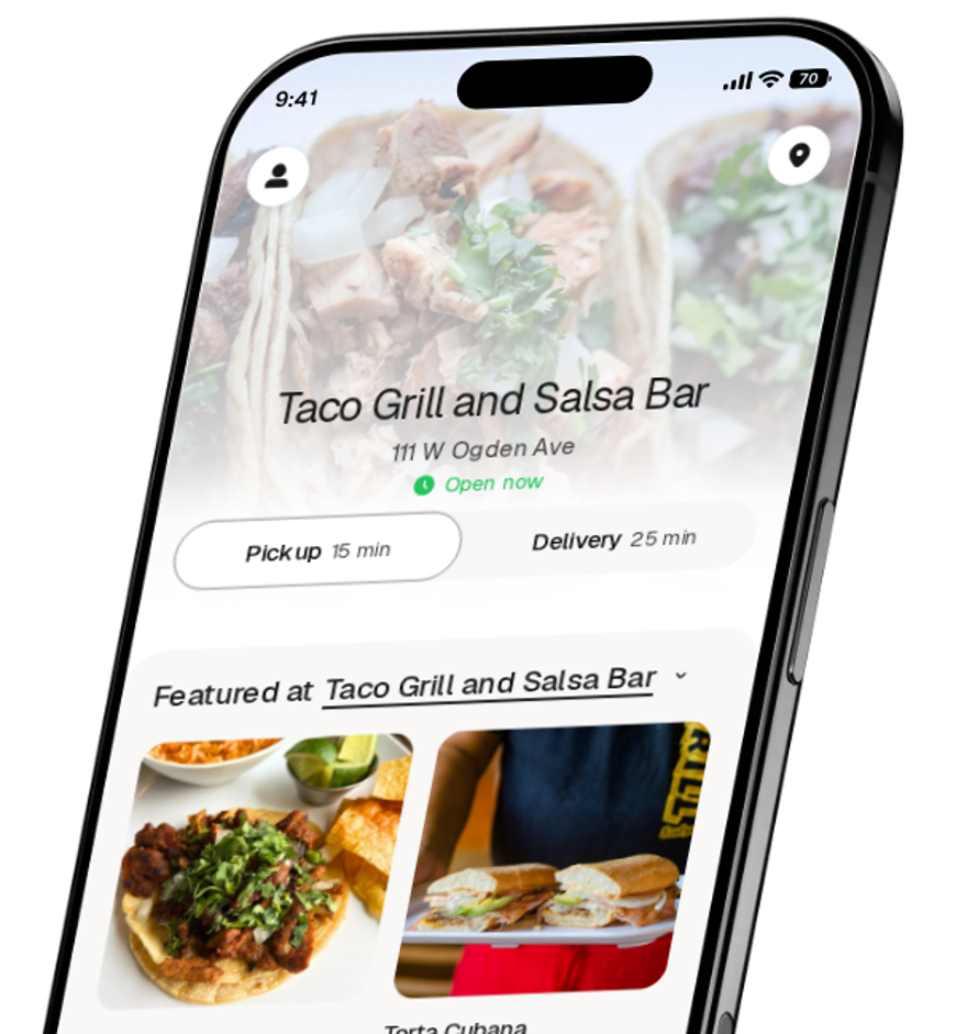 Taco Grill and Salsa Bar app preview